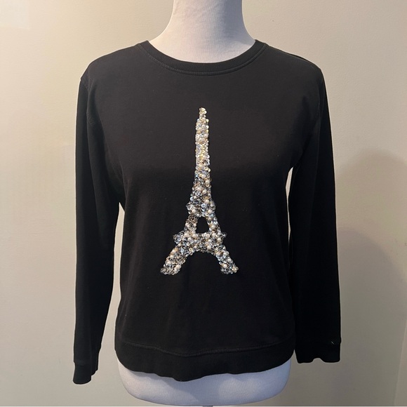 KARL LAGERFELD PARIS SEQUIN LONG SLEEVE - Sz XS - Picture 1 of 7